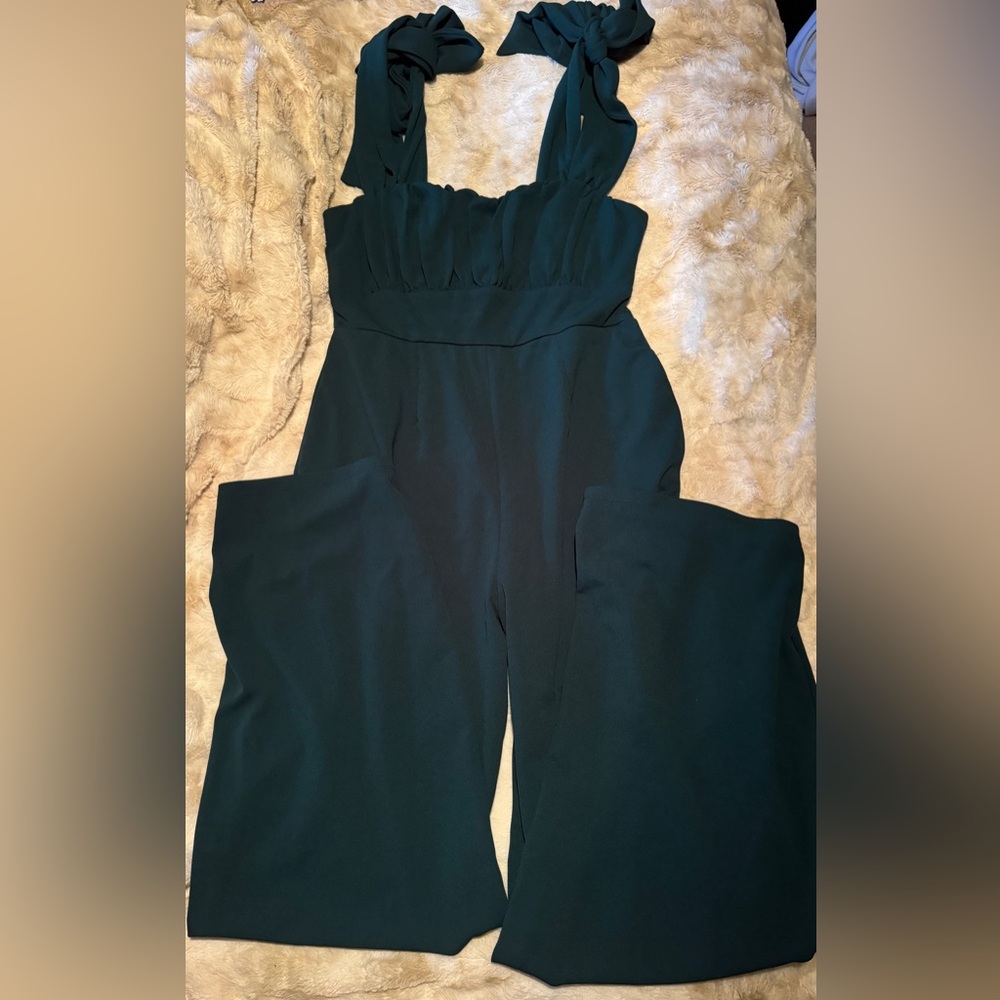 Elegant Dark Green Jumpsuit